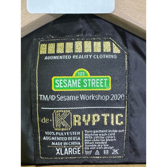 Rare Dekryptic x Sesame Street Puffer Jacket Coat XL Elmo Bert Cookie Grover - Picture 10 of 12